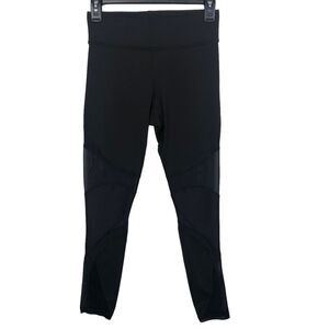 Michi Black Mesh Panel Activewear Leggings Womens Size Small